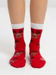 Багровый носки Stereo Socks женские с принтом