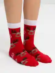Багровый носки Stereo Socks женские с принтом