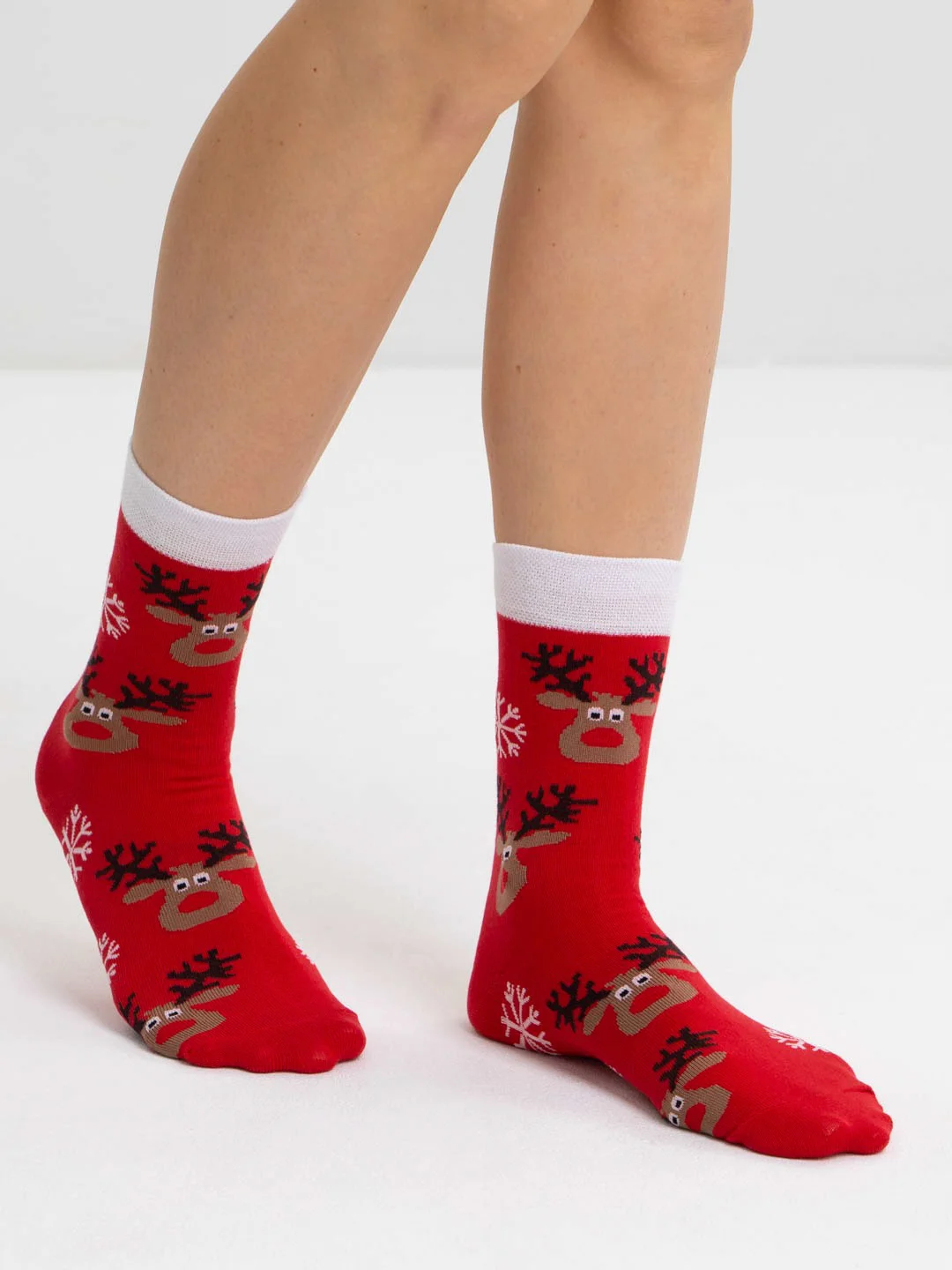 Багровый носки Stereo Socks женские с принтом