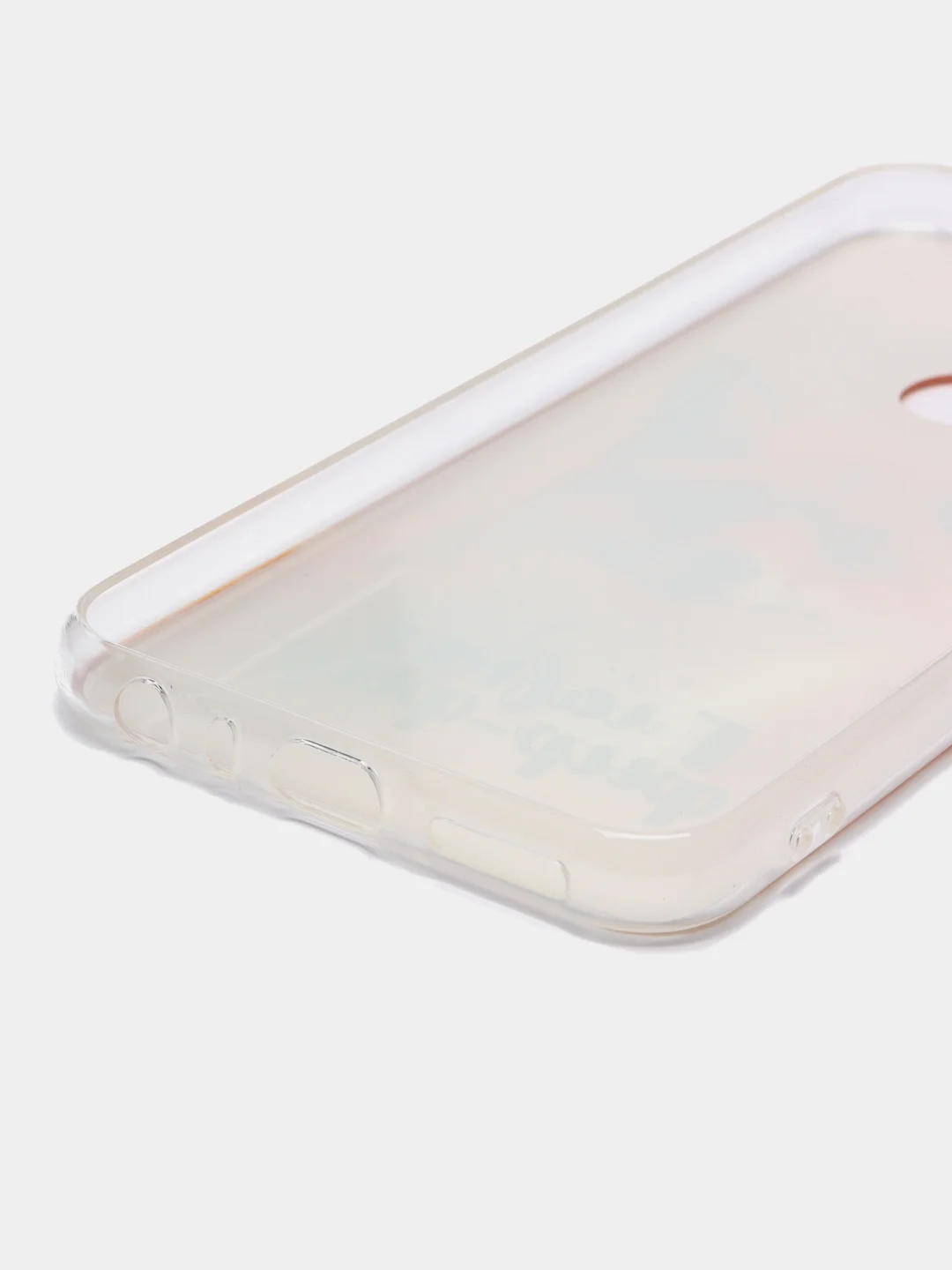 Оранжевый силиконовый чехол на Xiaomi Redmi Note 8T / Сяоми Редми Нот 8T прозрачный, с рисунком