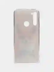 Оранжевый силиконовый чехол на Xiaomi Redmi Note 8T / Сяоми Редми Нот 8T прозрачный, с рисунком