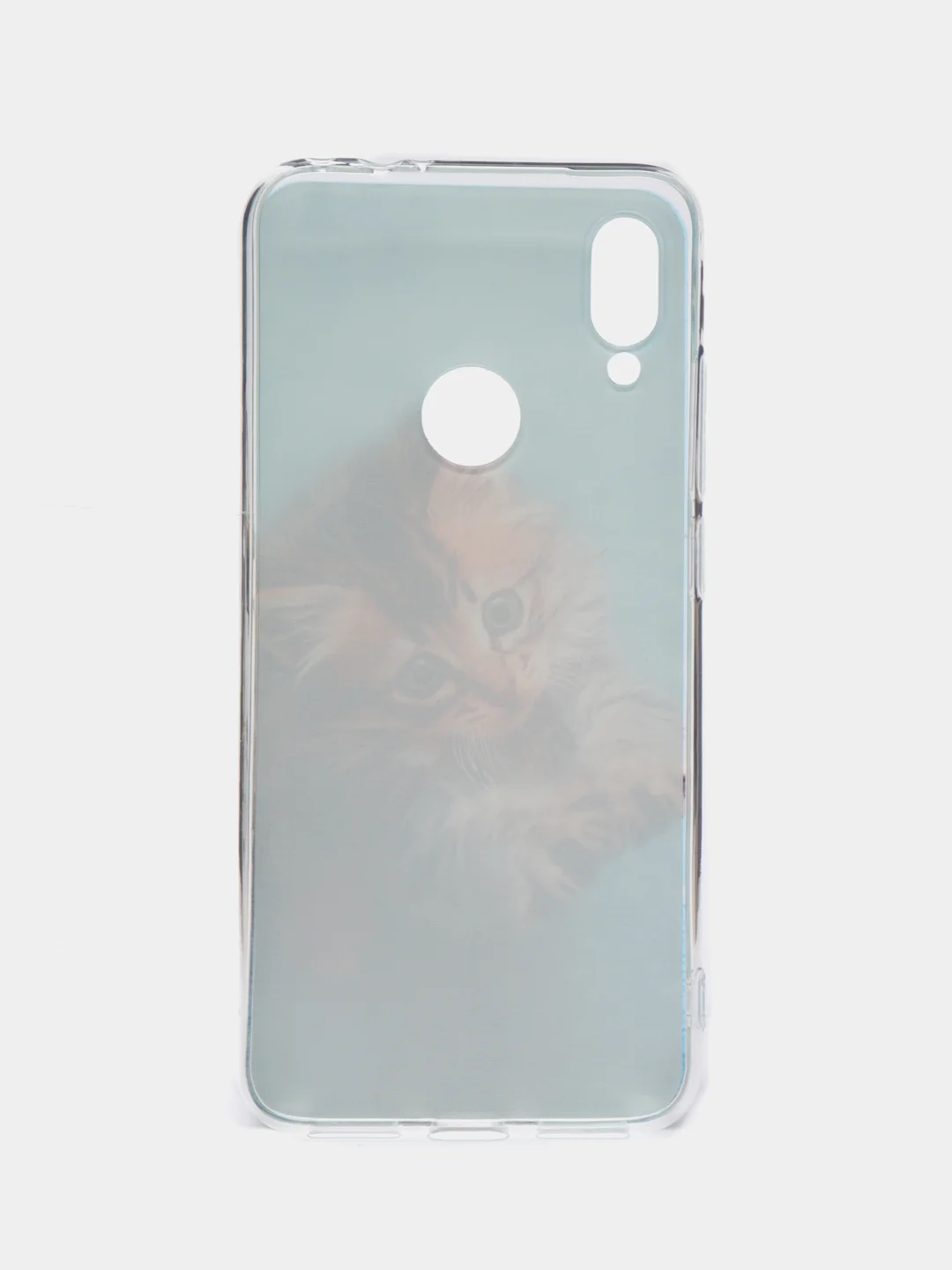 Светло-коричневый силиконовый чехол на Xiaomi Redmi Note 7 / Сяоми Редми Нот 7 прозрачный, с рисунком