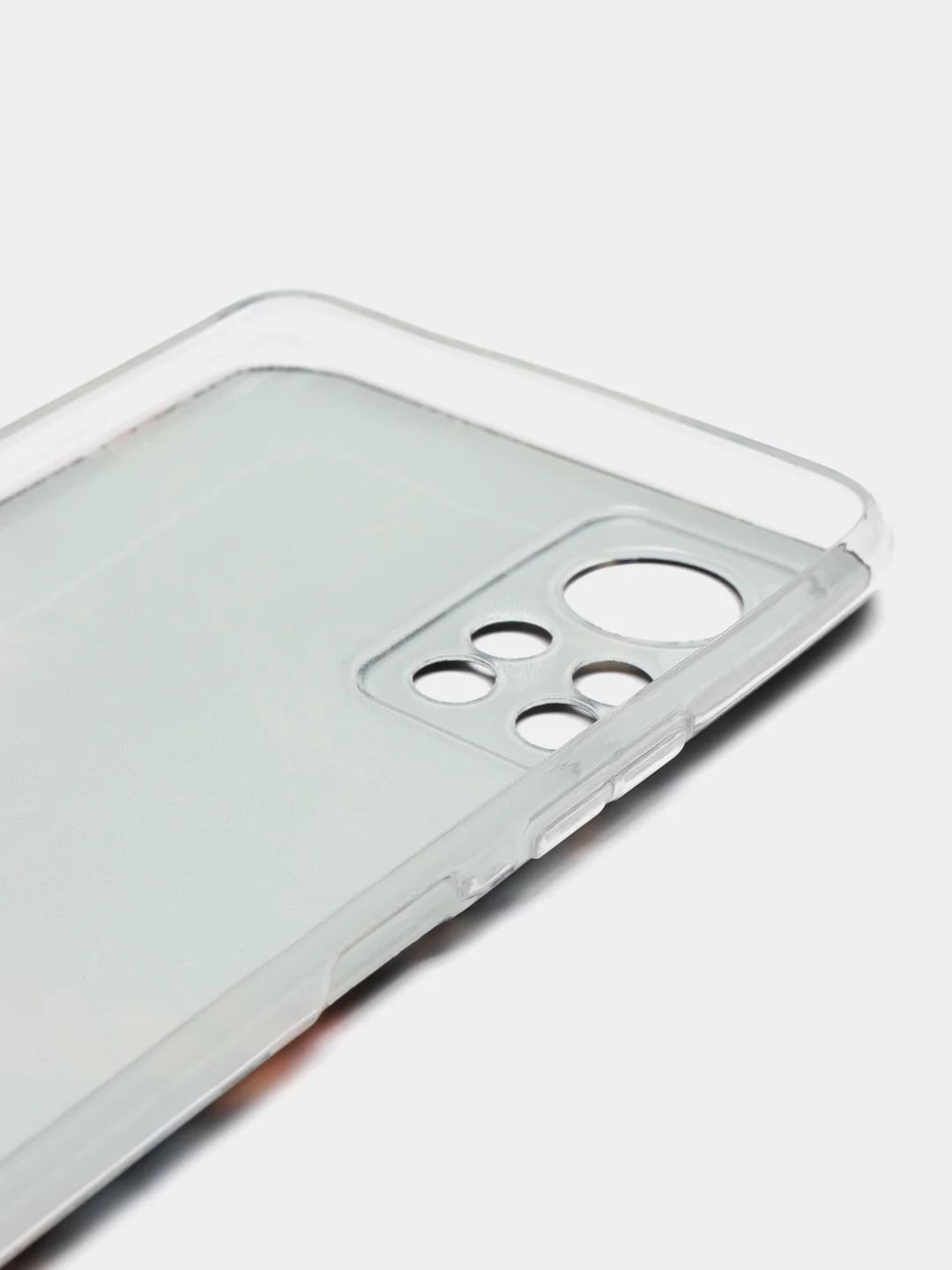 Коричневый силиконовый чехол на Infinix HOT 11S NFC / Инфиникс Хот 11S NFC прозрачный, с рисунком