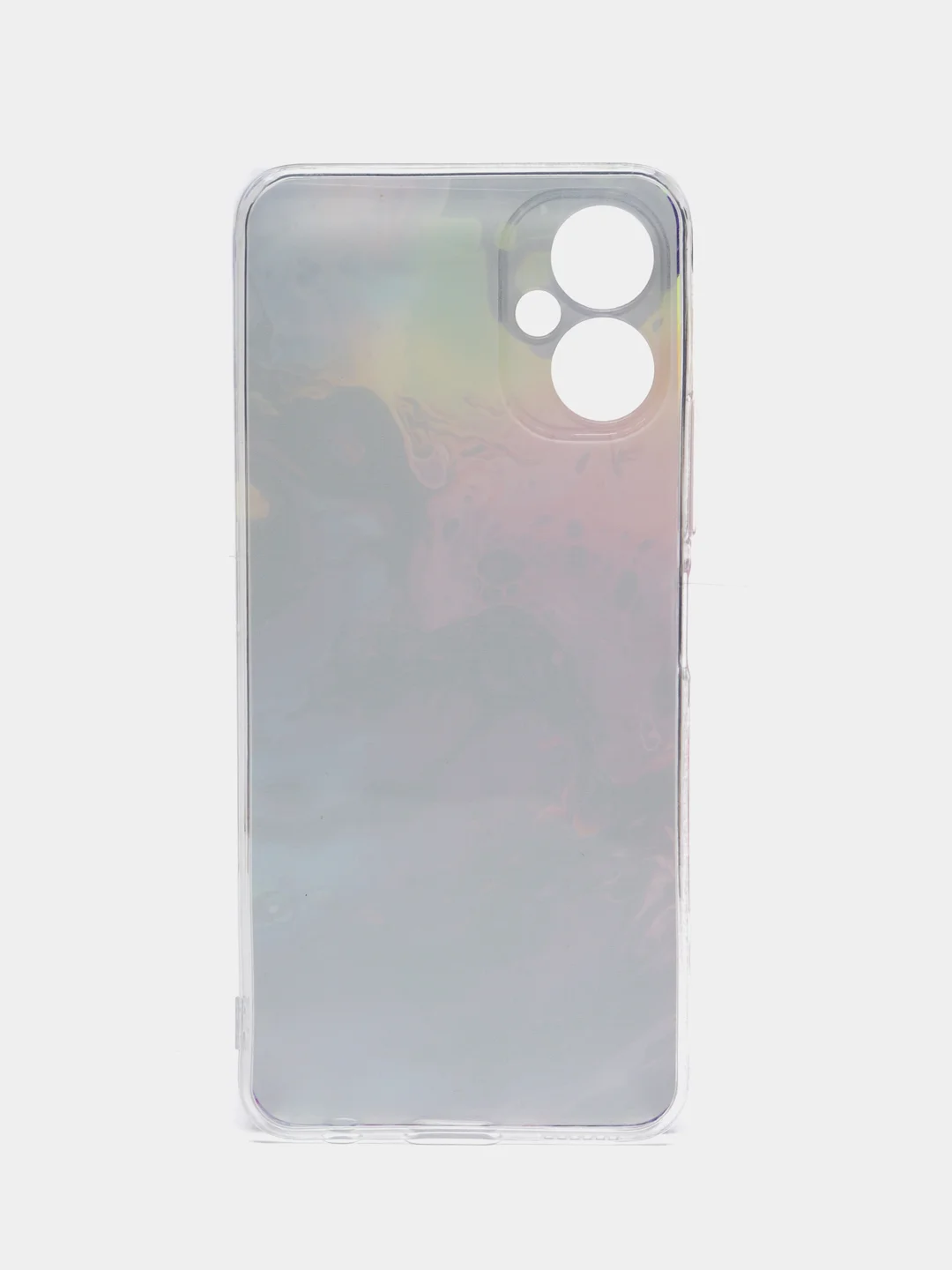 Пурпурный чехол на Tecno Spark 9 Pro / Текно Спарк 9 Про прозрачный, с рисунком, защита камеры