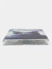 Синий меланж чехол на Samsung Galaxy A33 5G / Галакси А33 5G прозрачный, с рисунком, защита камеры