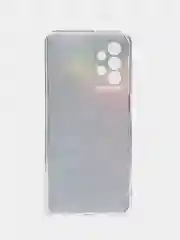 Пурпурный чехол силиконовый на Samsung Galaxy A23 / Самсунг А23 прозрачный с рисунком, защита камеры