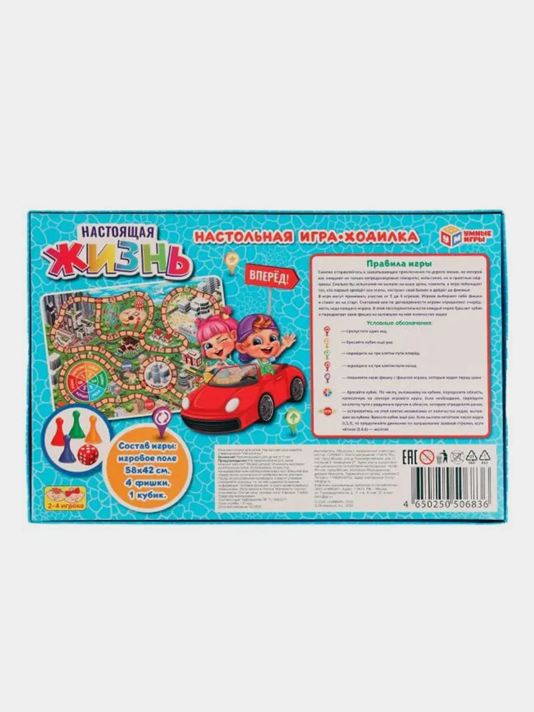 Настольная игра Умные игры Ходилка Настоящая жизнь