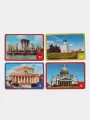 Настольная игра Умные игры Мемо Достопримечательности России, 50 карточек