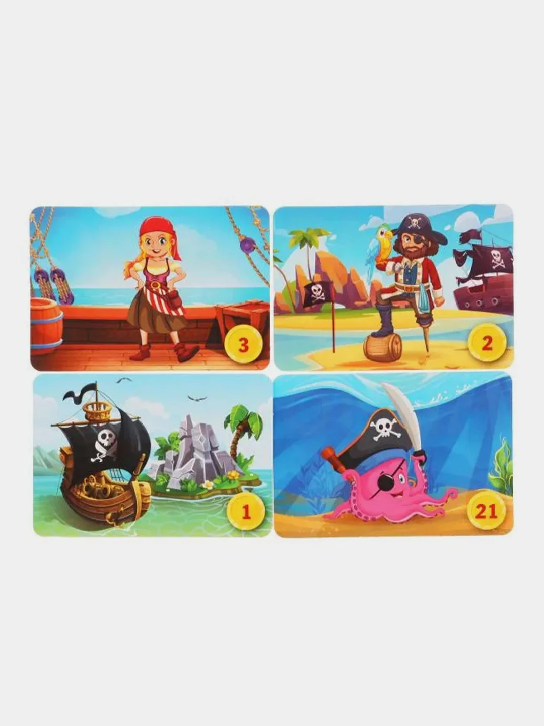 Настольная игра Умные игры Мемо Пираты,50 карточек