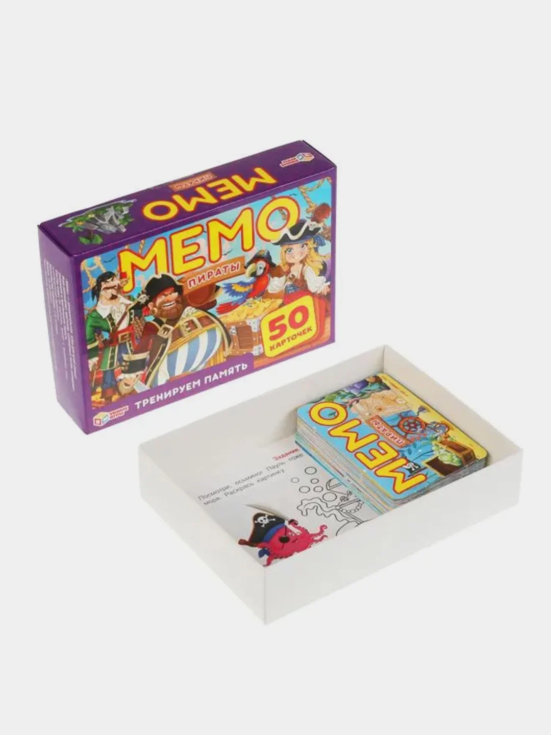 Настольная игра Умные игры Мемо Пираты,50 карточек