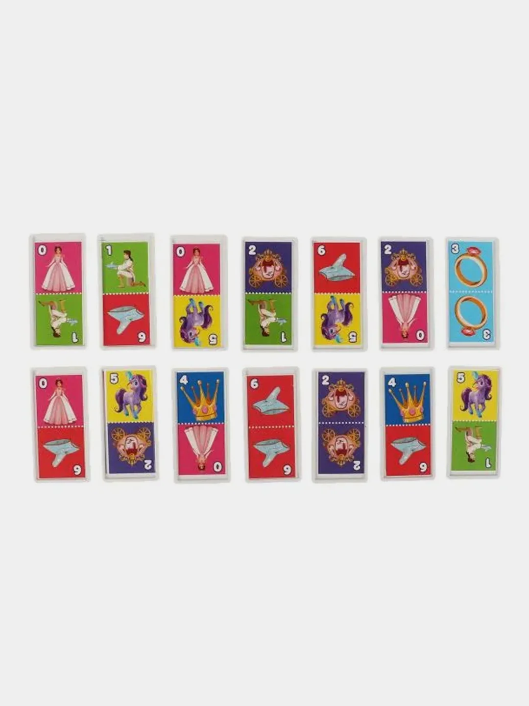 Настольная игра Умные игры Домино для девочек, пластиковое, 3 в 1