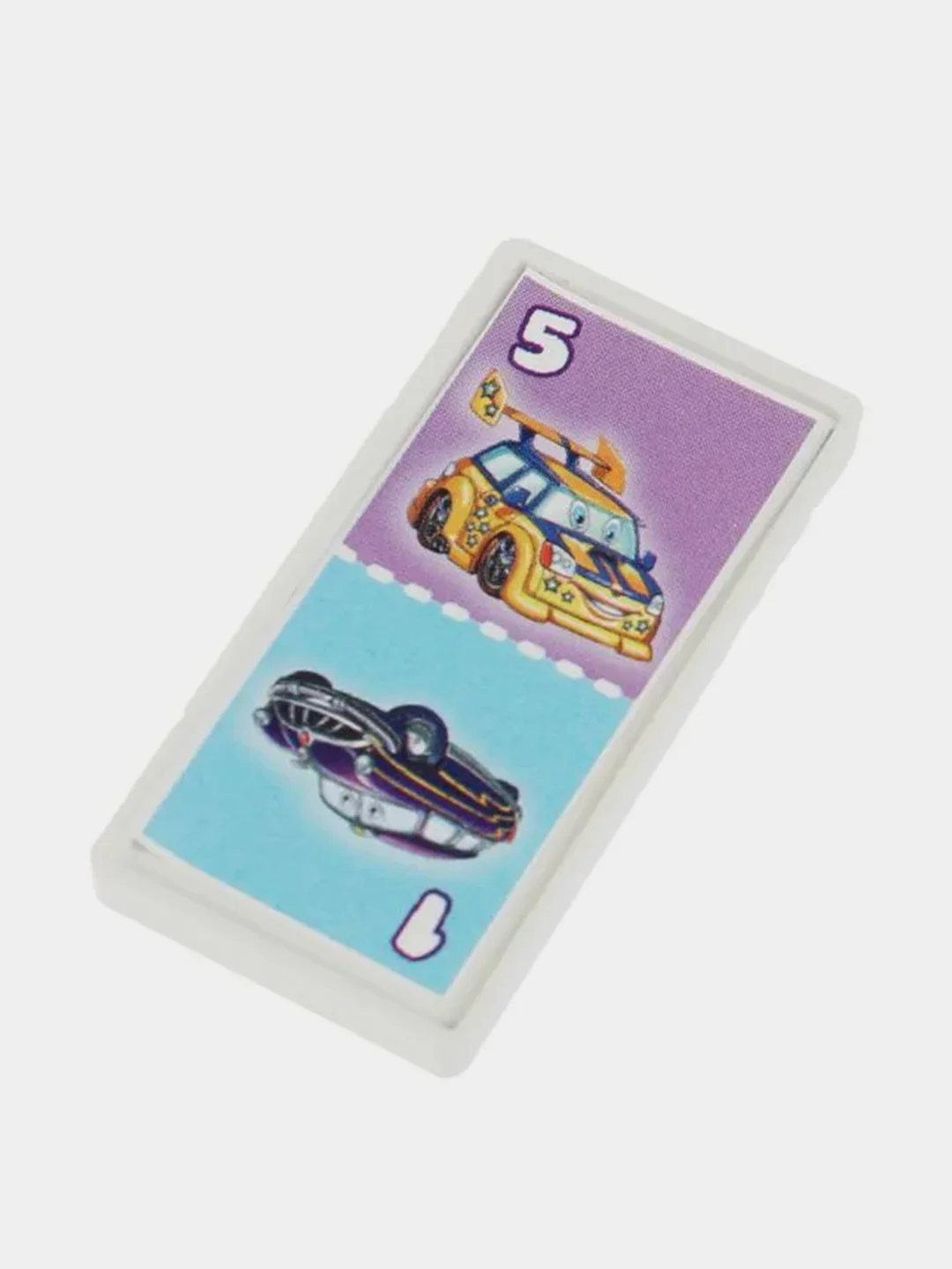 Настольная игра Умные игры Домино Машинки, пластиковое, 3 в 1