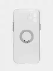 Чехол для iPhone 12 (Айфон 12), прозрачный, противоударный, с подставкой