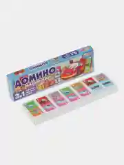 Настольная игра Умные игры Домино Машинки, пластиковое,  3 в 1