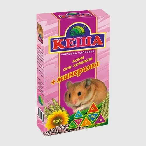 Корм для хомяков "Кеша", зерновая смесь, 500 г