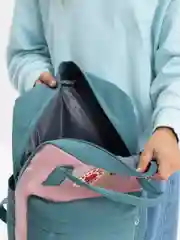 Бирюзовый рюкзак с ручками