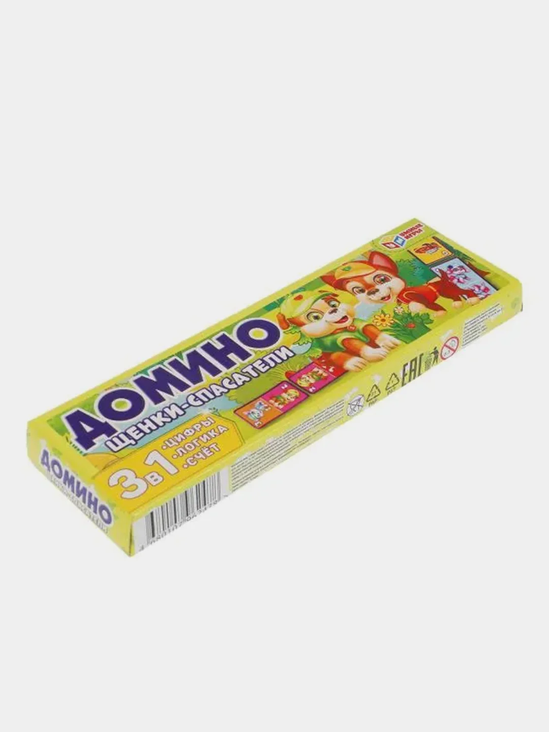 Настольная игра Умные игры  Домино Щенки-спасатели, пластиковое, 3 в1