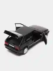 Черный машина LADA-2114 12 см, Технопарк, металлическая, открываются передние двери и багажник