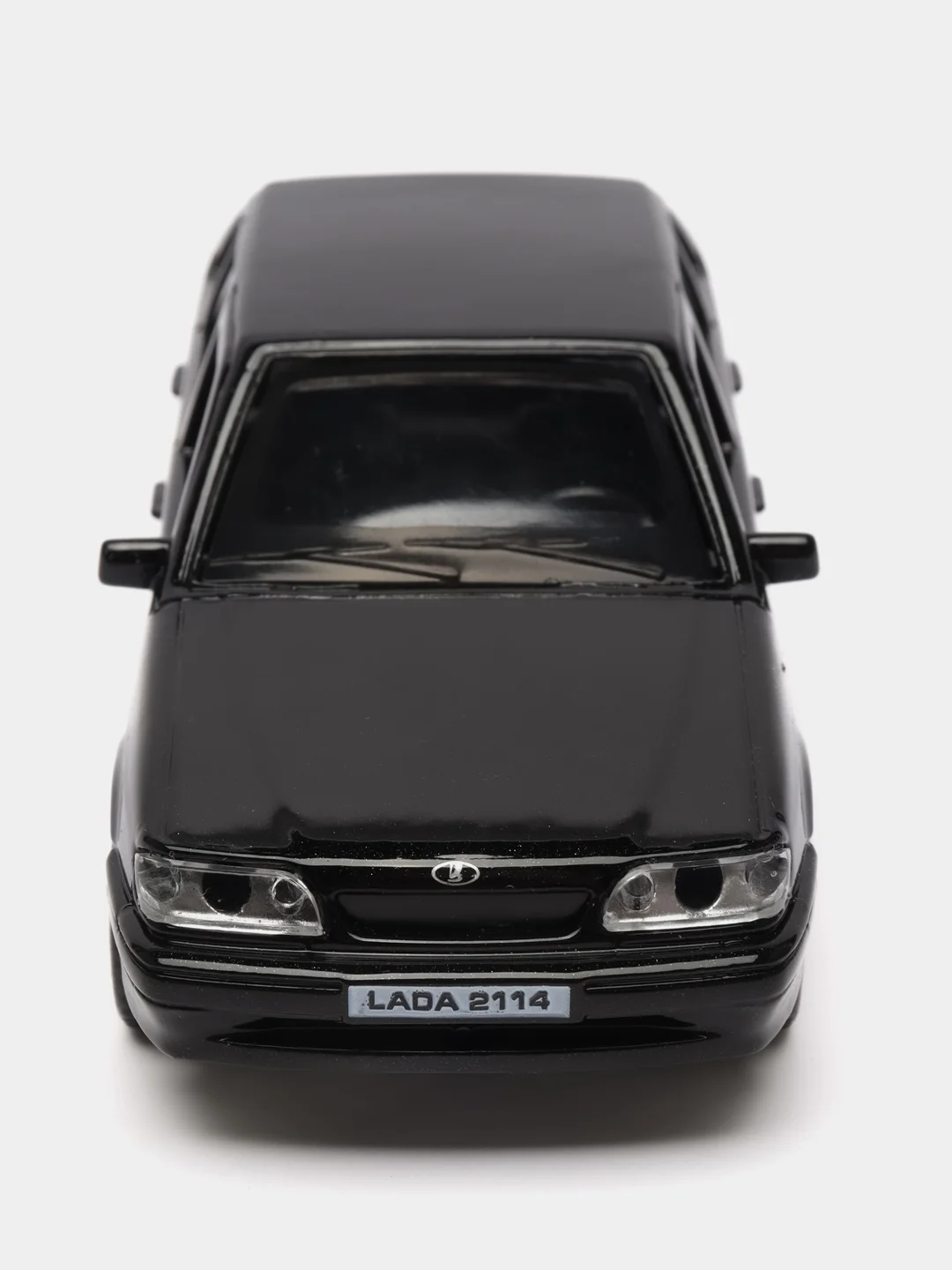 Черный машина LADA-2114 12 см, Технопарк, металлическая, открываются передние двери и багажник