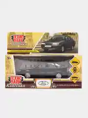 Черный машина LADA-2114 12 см, Технопарк, металлическая, открываются передние двери и багажник
