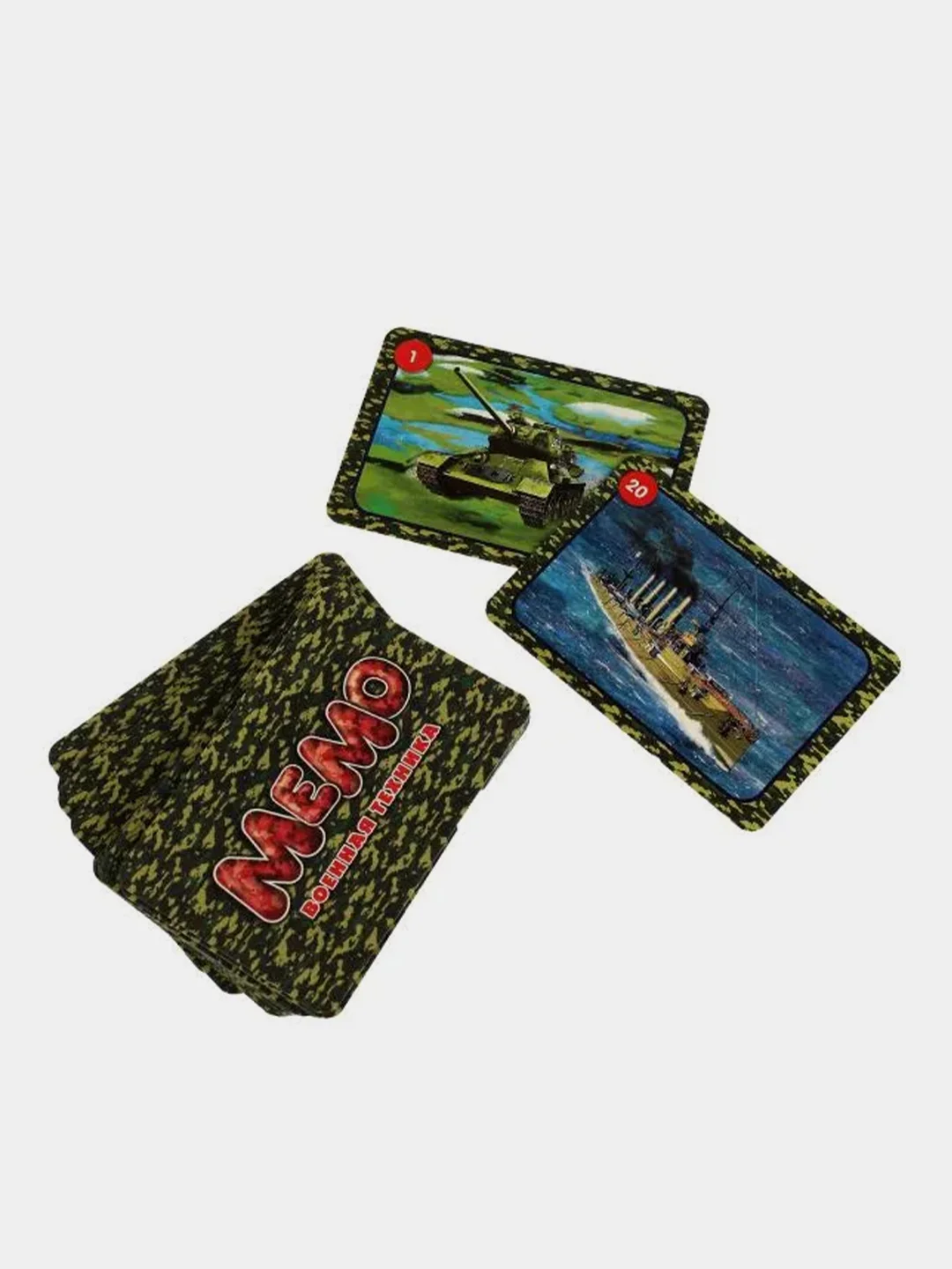 Настольная игра Умные игры Мемо Военная техника, 5 в 1, 50 карточек