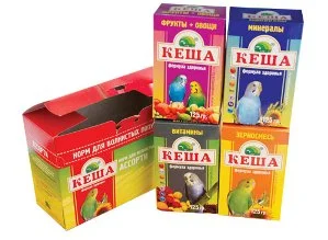 Корм для волнистых попугаев Кеша, зерновая смесь, 500 г