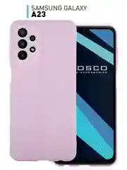 Чехол для Samsung Galaxy A23 силиконовый ROSCO матовый тонкий с бортиком- защитой камер