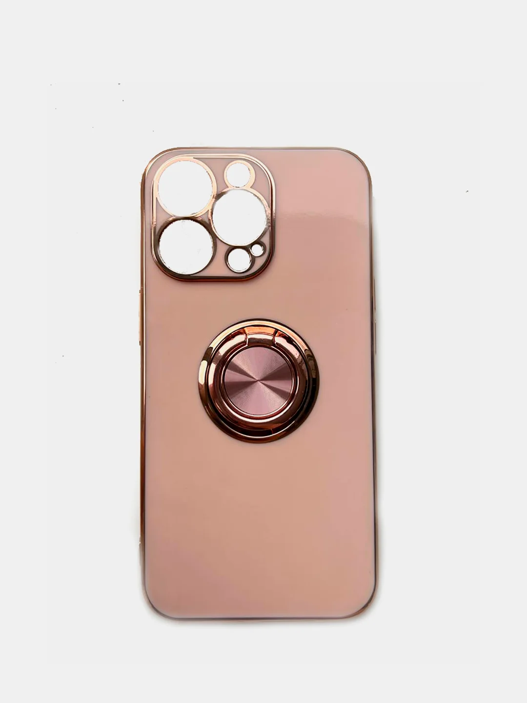 Бежевый чехол с кольцом для Apple iPhone 11, 11Pro, 11ProMax,iPhone 12,12Pro,12ProMax, iPhone13Pro
