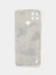Золотой силиконовый чехол на Oppo Realme C21Y/C25Y / Оппо Реалми C21Y/C25Y прозрачный, с рисунком