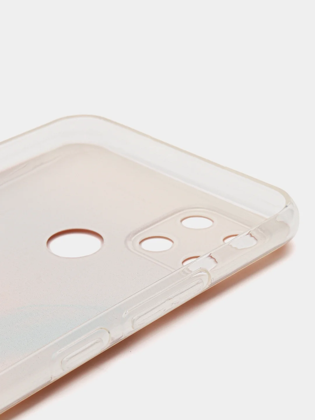Оранжевый силиконовый чехол на Oppo Realme C21Y/C25Y / Оппо Реалми C21Y/C25Y прозрачный, с рисунком