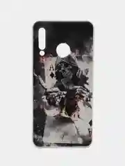 Песочный хаки чехол на Huawei P30 Lite/Honor 20S/20 Lite 2020 / Хонор 20 Lite прозрачный, с рисунком