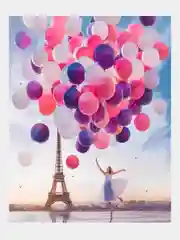 Аметистовый алмазная мозаика на подрамнике 40*50см "Девушка" картина
