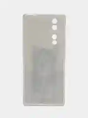 Молочный силиконовый чехол на Honor 70 / Хонор 70 прозрачный, с рисунком, защита камеры