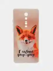 Оранжевый чехол на Xiaomi Redmi K20/K20 Pro/Mi 9T/Mi 9T Pro / Сяоми Редми К20 прозрачный, с рисунком