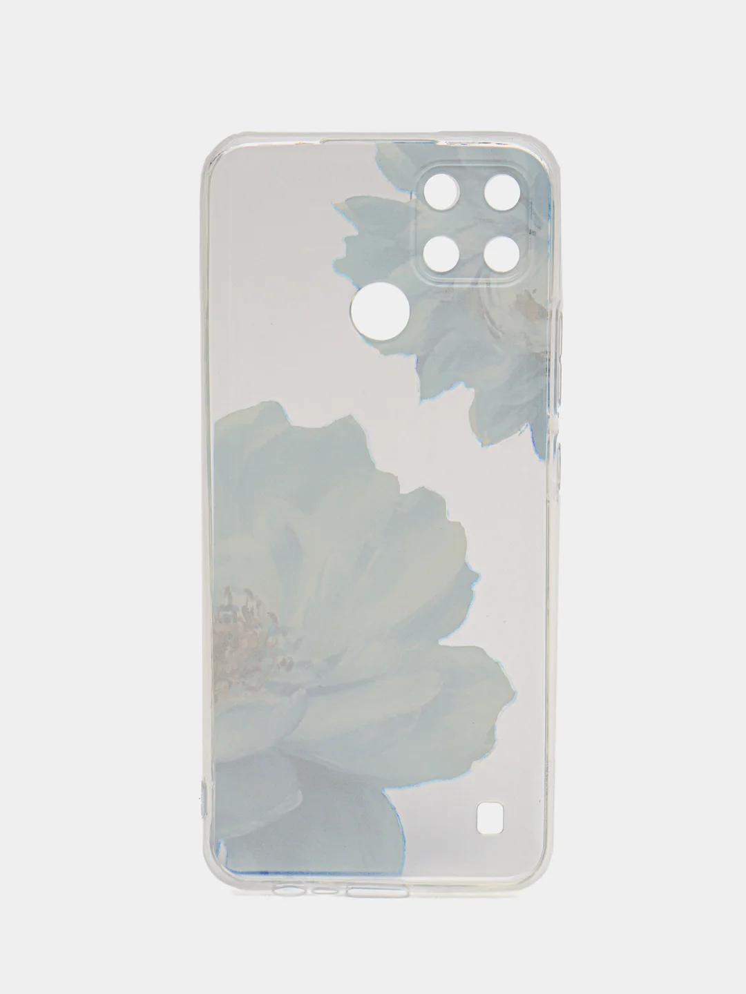 Лазурный силиконовый чехол на Oppo Realme C21Y/C25Y / Оппо Реалми C21Y/C25Y прозрачный, с рисунком