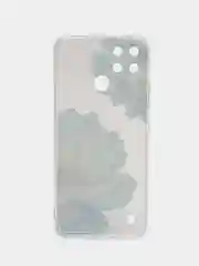 Лазурный силиконовый чехол на Oppo Realme C21Y/C25Y / Оппо Реалми C21Y/C25Y прозрачный, с рисунком