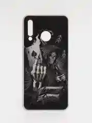 Оливковый чехол на Huawei P30 Lite/Honor 20S/20 Lite 2020 / Хонор 20 Lite прозрачный, с рисунком