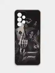Оливковый чехол на Samsung Galaxy A33 5G / Галакси А33 5G прозрачный, с рисунком, защита камеры