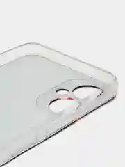 Красный чехол на Tecno Spark 9 Pro / Текно Спарк 9 Про прозрачный, с рисунком, защита камеры