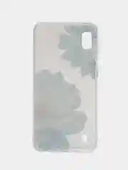 Лавандовый силиконовый чехол на Samsung Galaxy A10 / Самсунг А10 прозрачный с рисунком, защита камеры