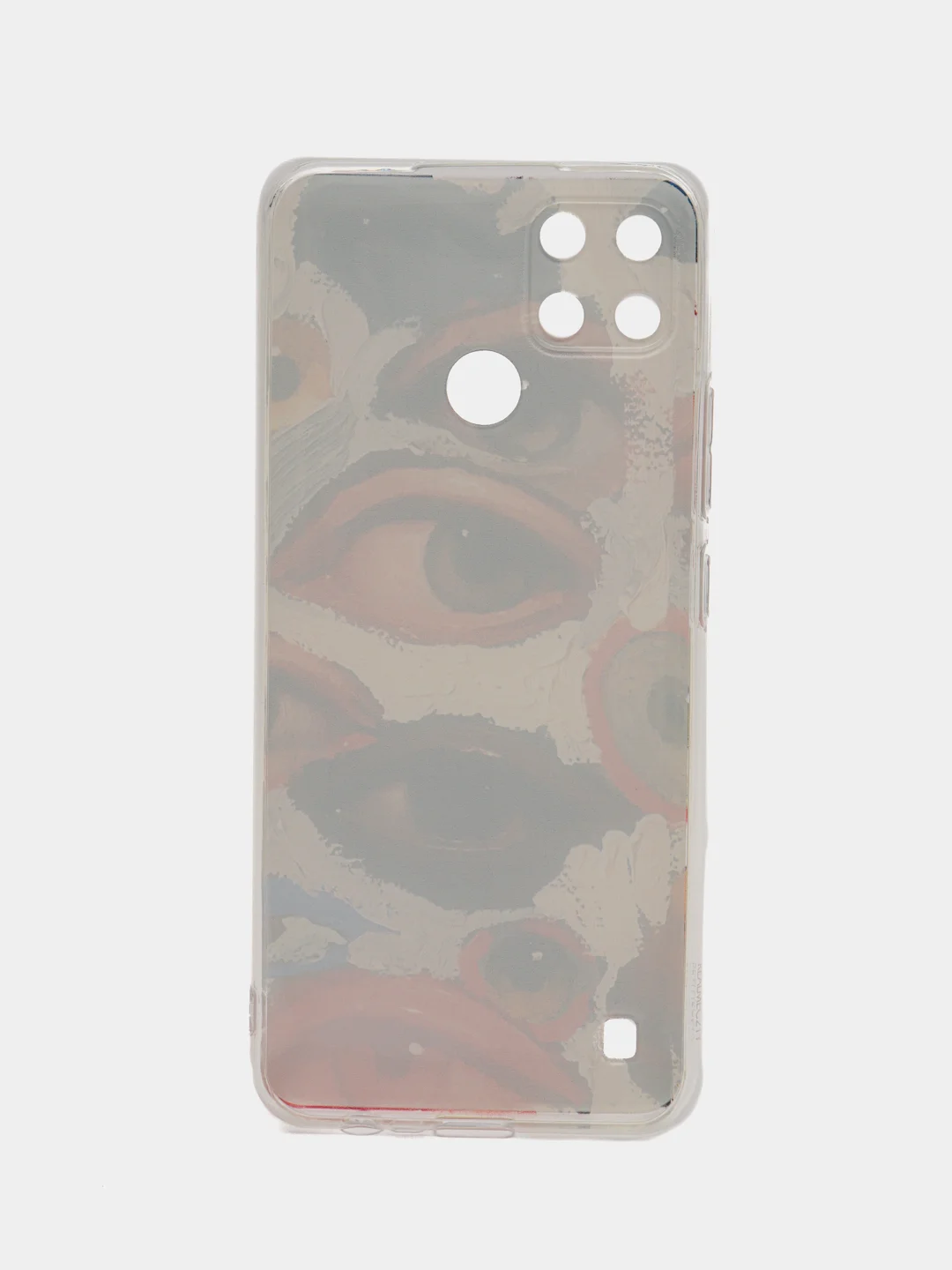 Кремовый силиконовый чехол на Oppo Realme C21Y/C25Y / Оппо Реалми C21Y/C25Y прозрачный, с рисунком