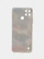 Кремовый силиконовый чехол на Oppo Realme C21Y/C25Y / Оппо Реалми C21Y/C25Y прозрачный, с рисунком