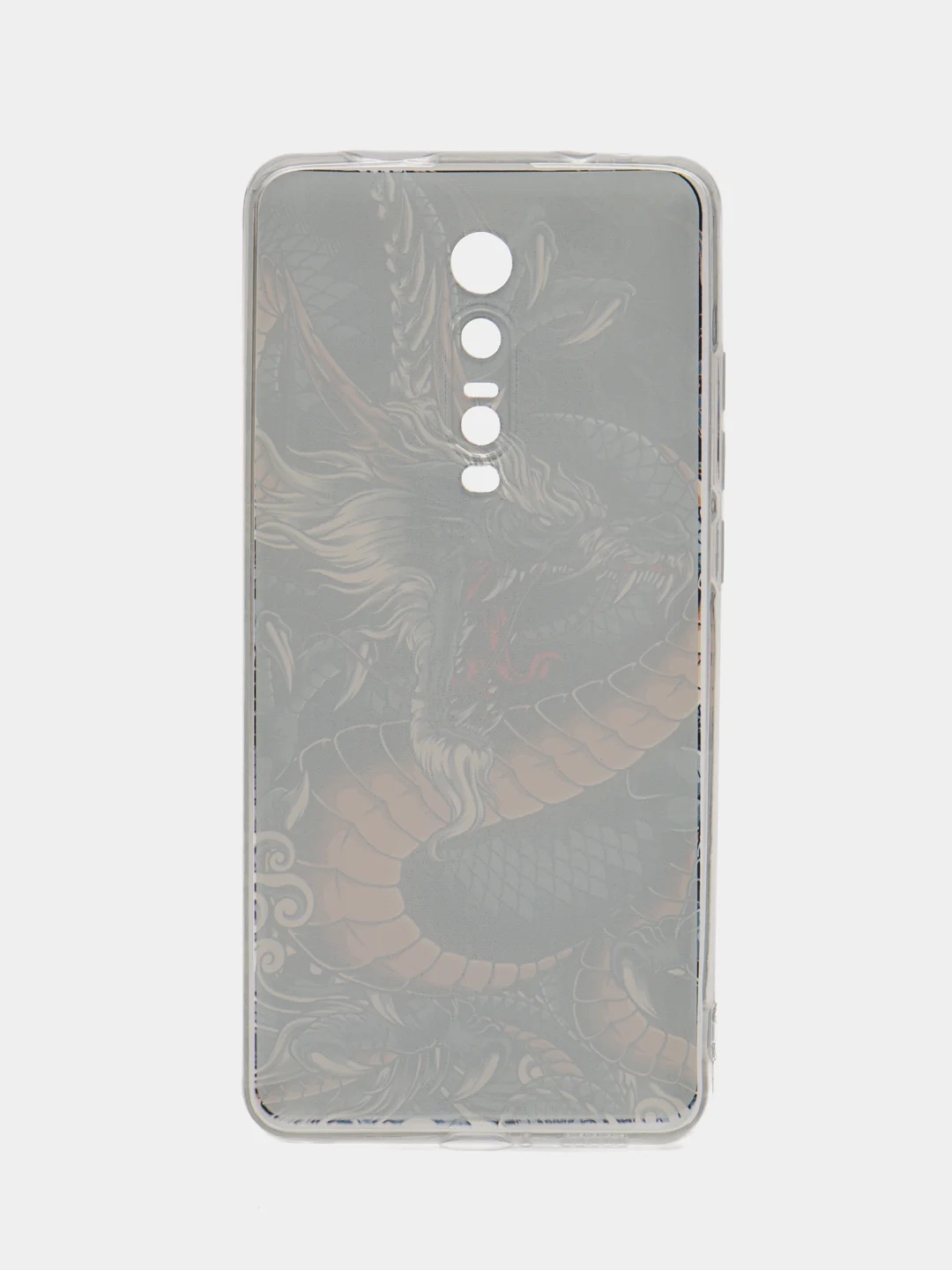 Коричневый чехол на Xiaomi Redmi K20/K20 Pro/Mi 9T/Mi 9T Pro / Сяоми Редми К20 прозрачный, с рисунком