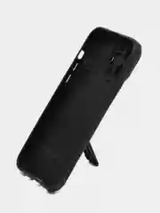 Черный чехол на айфон (iPhone) 11 12 13 / 14 Pro Max Plus силиконовый с подставкой