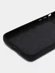 Черный чехол на айфон (iPhone) 11 12 13 / 14 Pro Max Plus силиконовый с подставкой