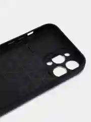 Черный чехол на айфон (iPhone) 11 12 13 / 14 Pro Max Plus силиконовый с подставкой