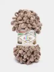 Бежевый меланж пряжа Alize Puffy
