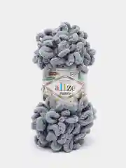 Серый пряжа Alize Puffy