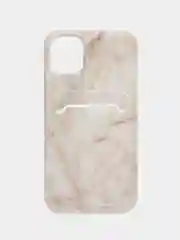 Бежевый чехол на айфон (iPhone) 11 12 13 Pro max Mini 7 8 Plus XR XS Max силиконовый караман карт