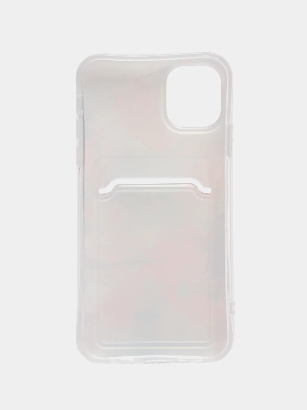 Белый чехол на айфон (iPhone) 11 12 13 Pro max Mini 7 8 Plus XR XS Max силиконовый караман карт